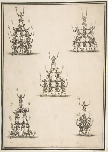 Five Groups of Acrobats