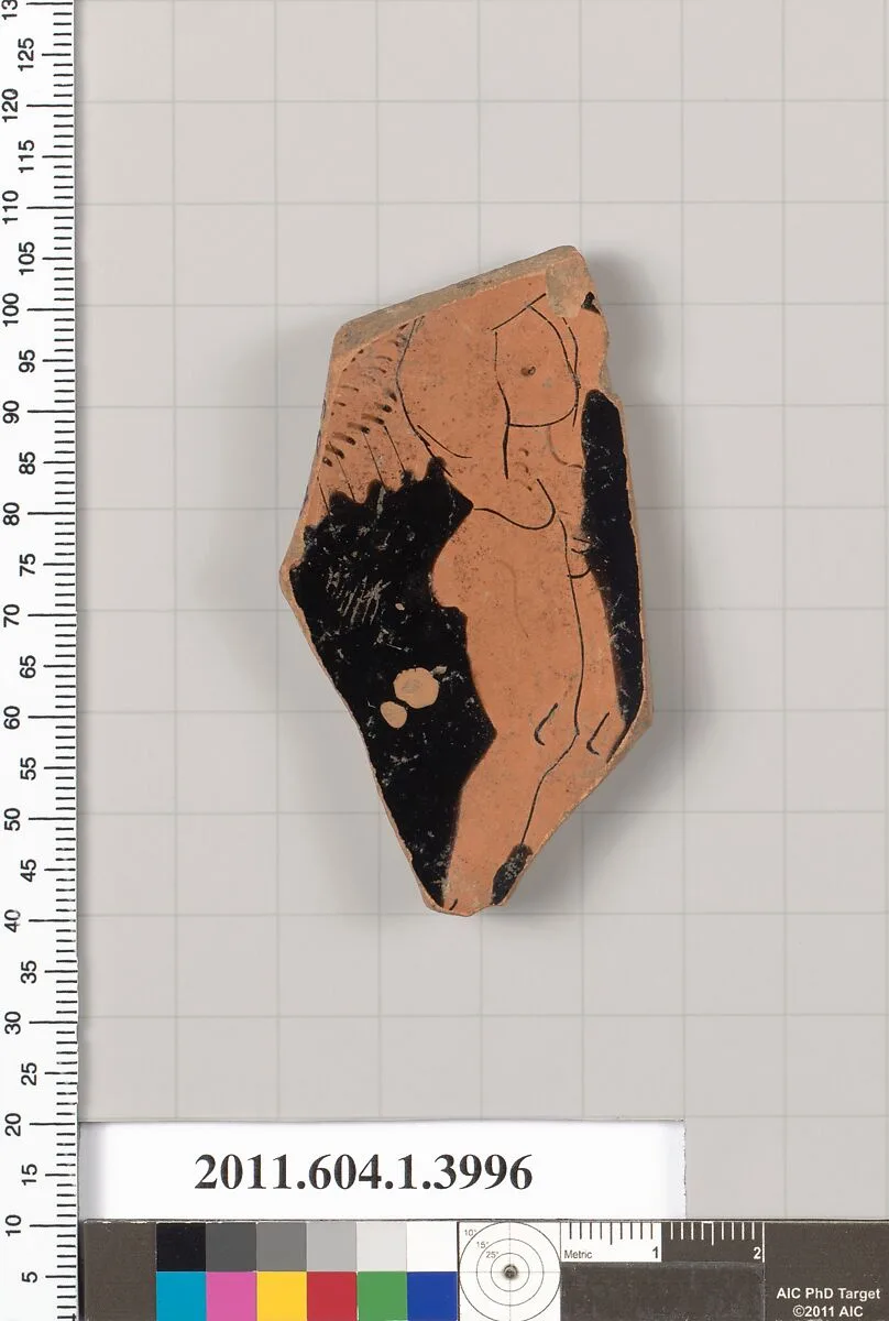 Terracotta fragment of a kylix (drinking cup) — Unknown