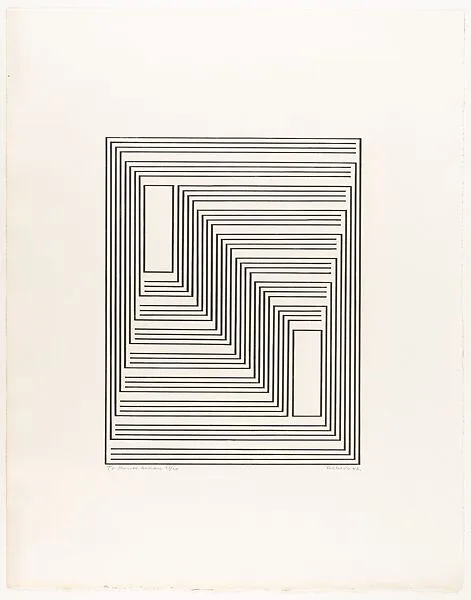 To Monte Alban, from Graphic Tectonics series — Josef Albers