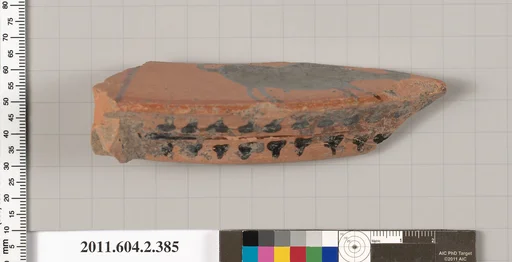 Terracotta fragment of a column-krater (bowl for mixing wine and water)