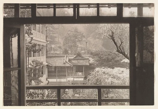 [View Through the Window of a Garden, Japan]
