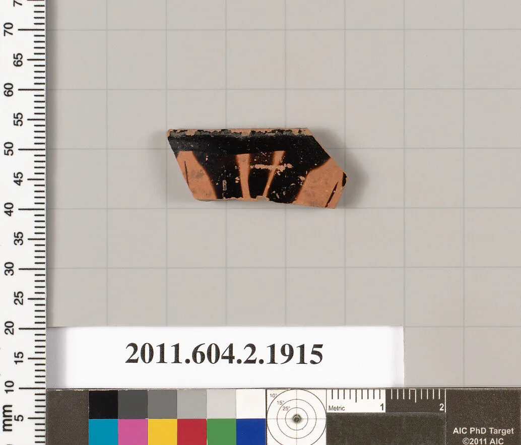 Terracotta rim fragment of a skyphos (deep drinking cup) — Unknown