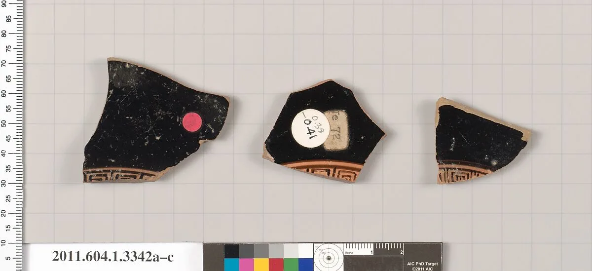 Terracotta fragments of kylikes (drinking cups) — Unknown