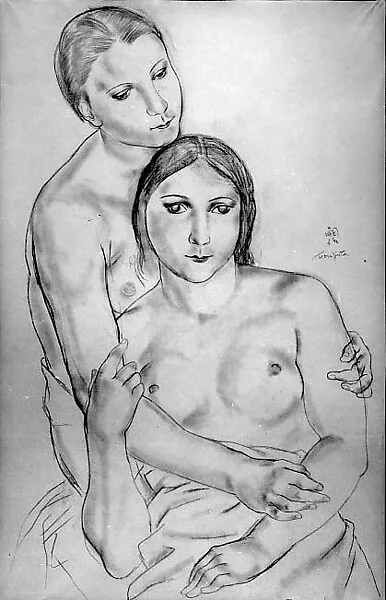 Two Girls — Tsuguharu Foujita