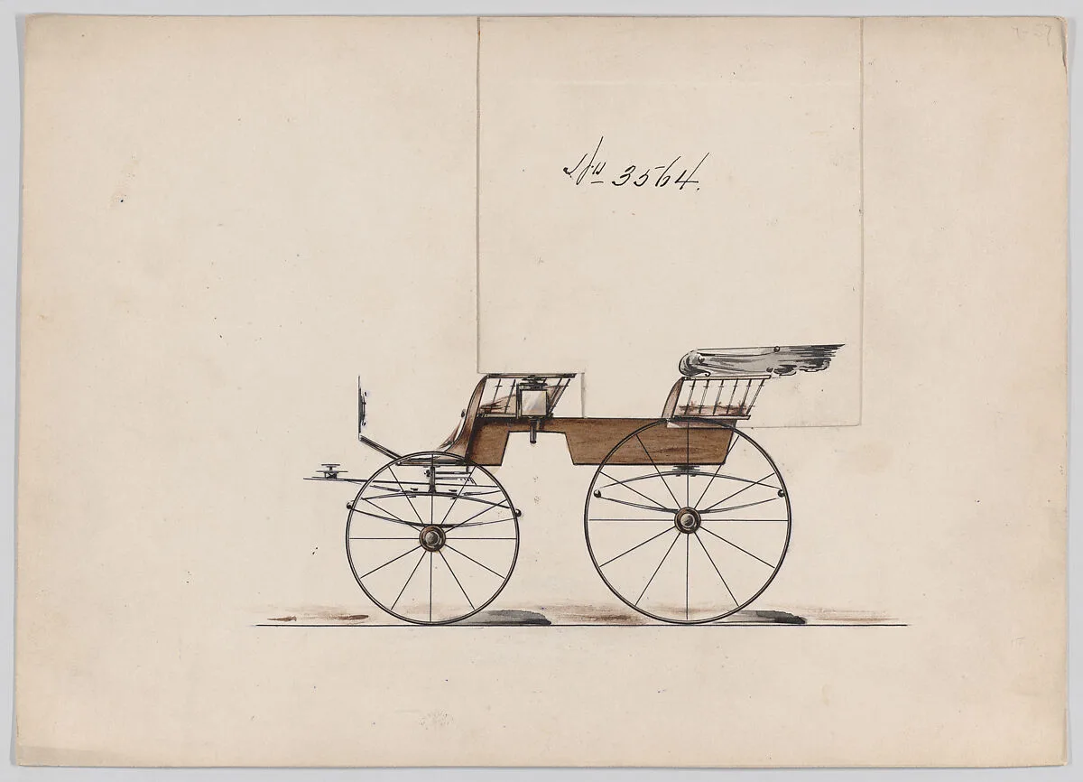 Design for 2 seat Phaeton, no. 3564 — Brewster & Co.