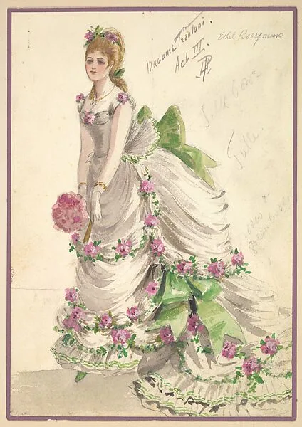 Costume Design for 'Madame Trentoni', Act III — Percy Anderson