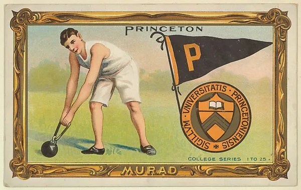 Princeton, version one, part of the College Series cabinet cards (T6) — Murad Cigarettes