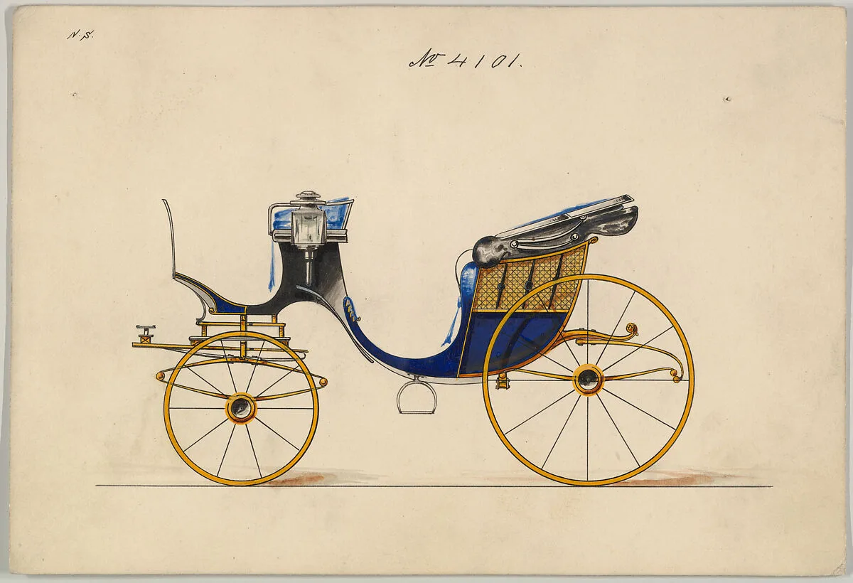 Design for Cabriolet or Victoria, no. 4101 — Brewster & Co.|Herman Stahmer