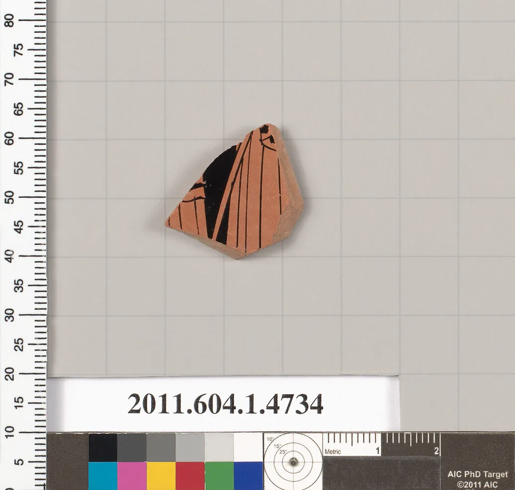 Terracotta fragment of a kylix (drinking cup) — Unknown