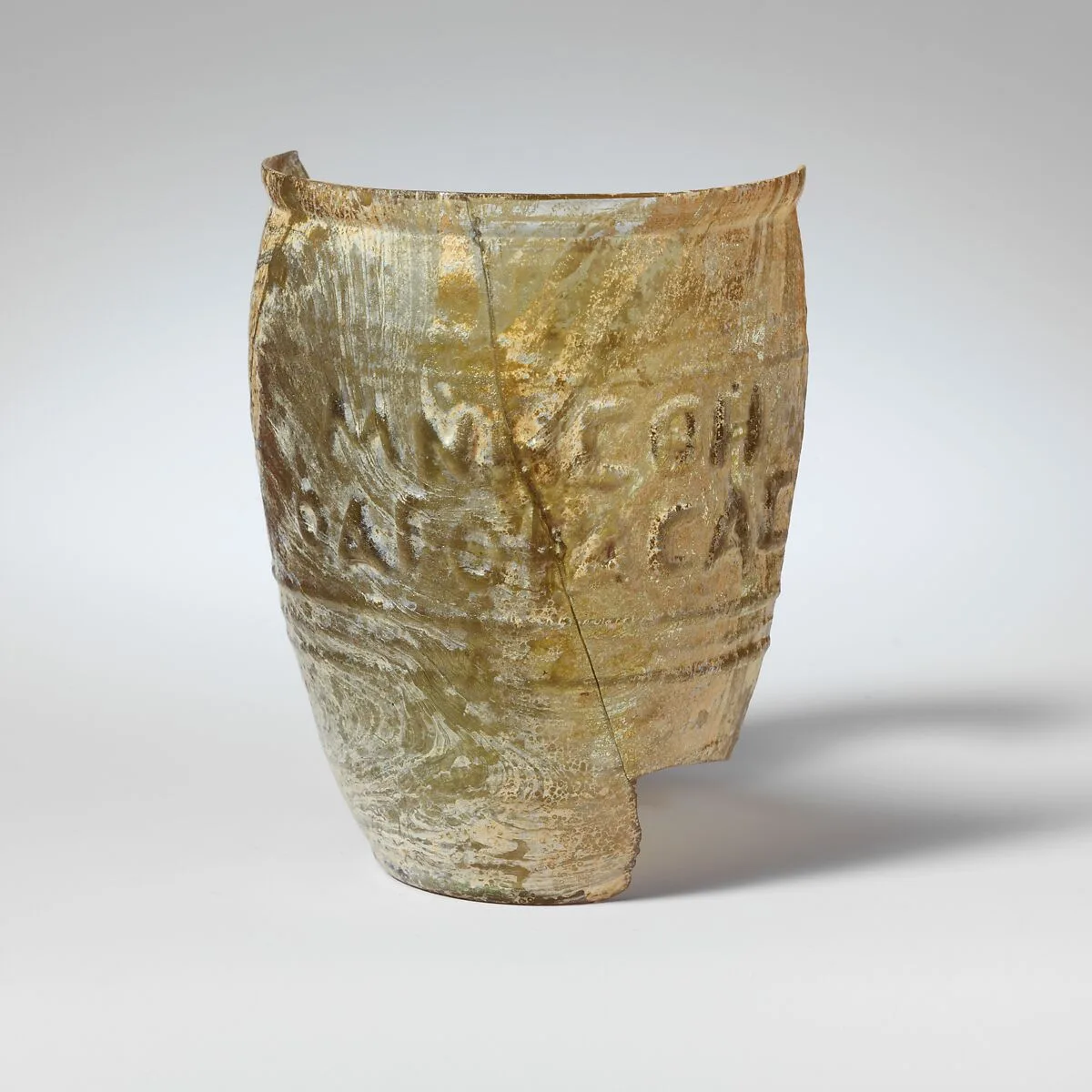 Glass beaker signed by Neikais — Unknown