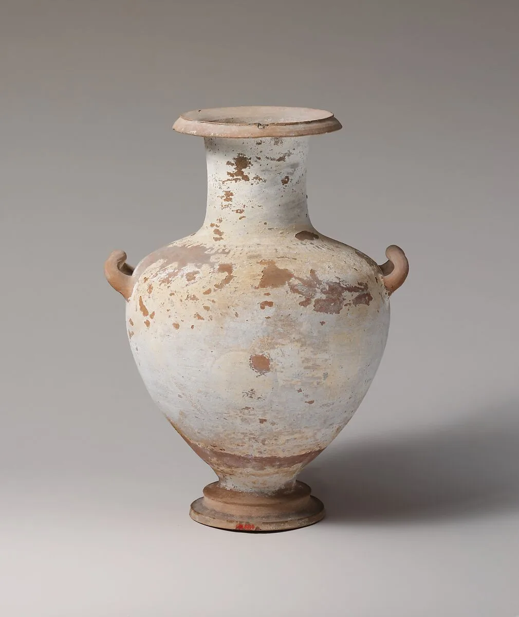 Terracotta Hadra hydria (water jar) — Unknown