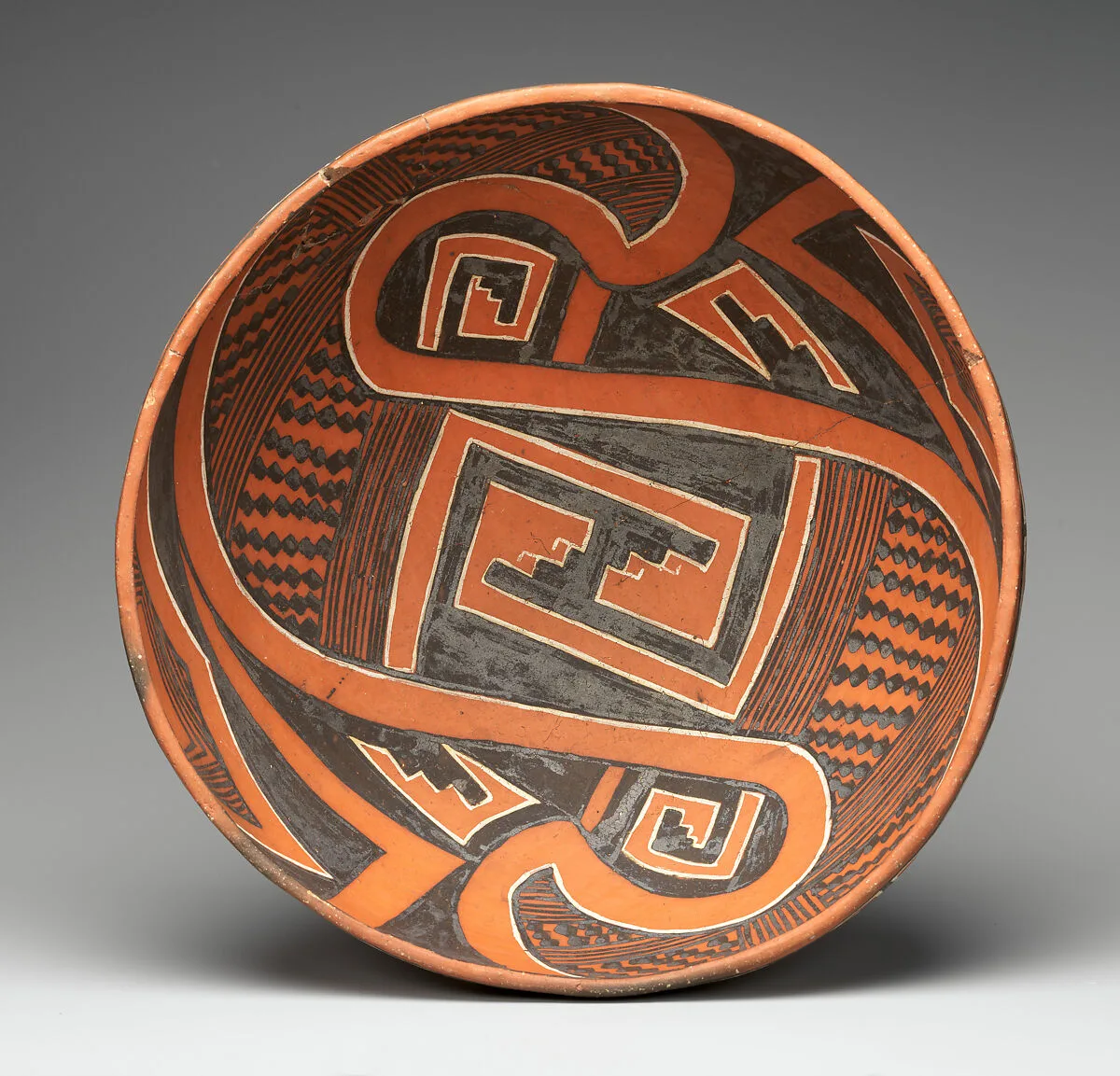 Geometric Polychrome Bowl — Unknown