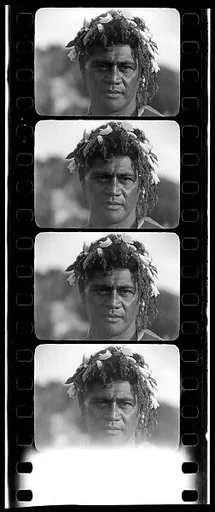 [South Seas: Four Motion Picture Film Frames of Man]