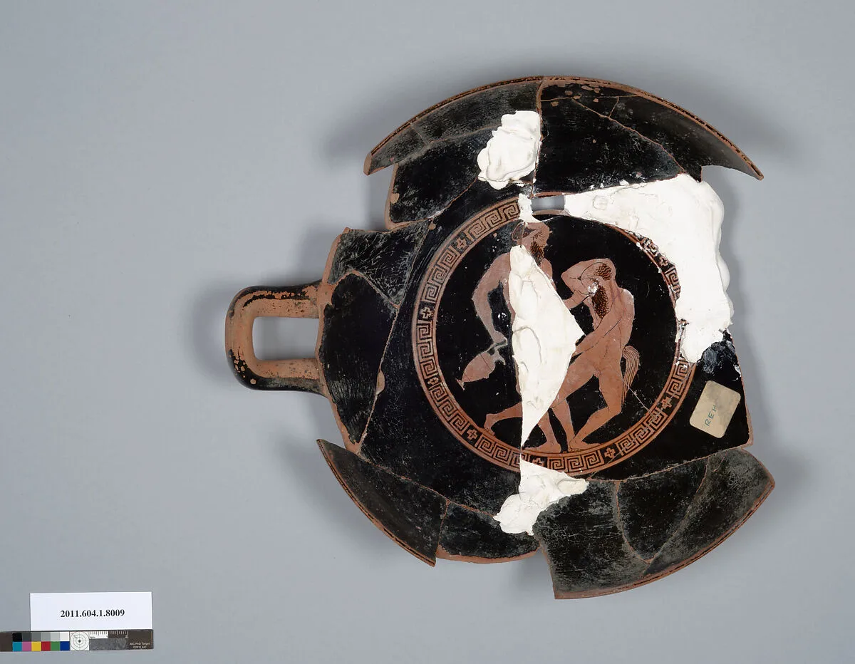 Terracotta fragment of a kylix (drinking cup) — Unknown