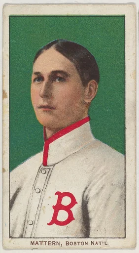 Mattern, Boston, National League, from the White Border series (T206) for the American Tobacco Company
