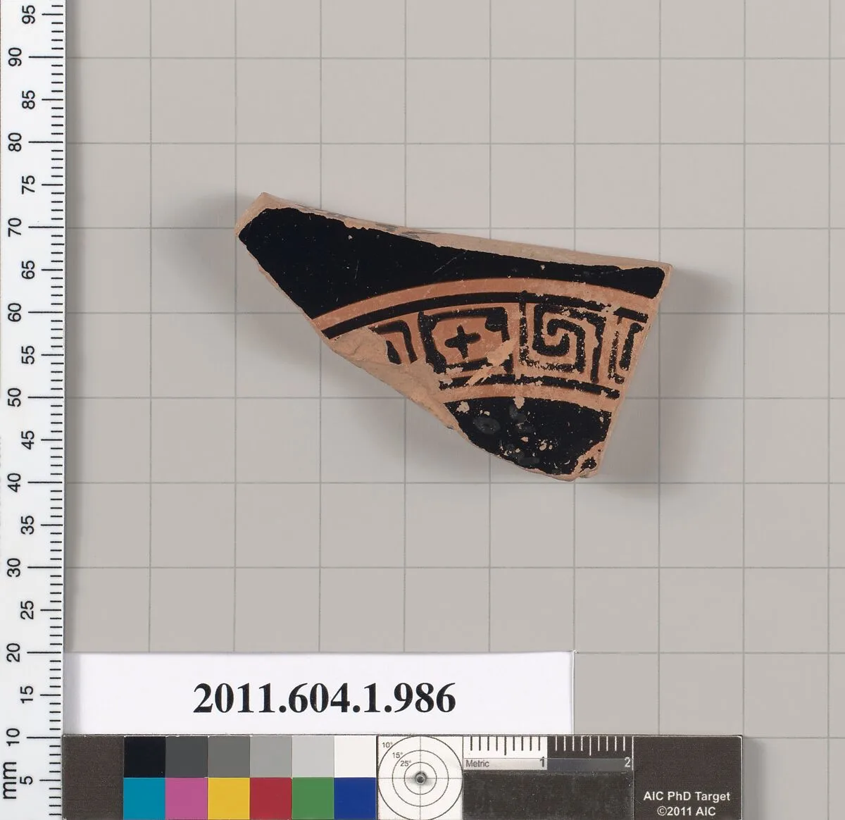 Terracotta fragment of a kylix (drinking cup) — Unknown