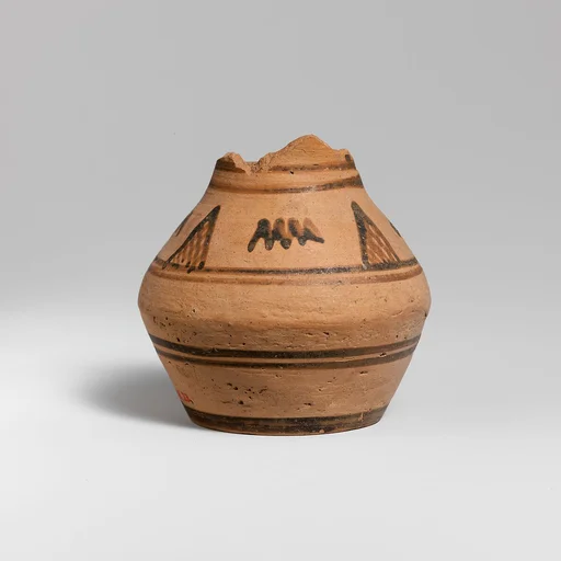 Fragmentary terracotta oinochoe (jug)