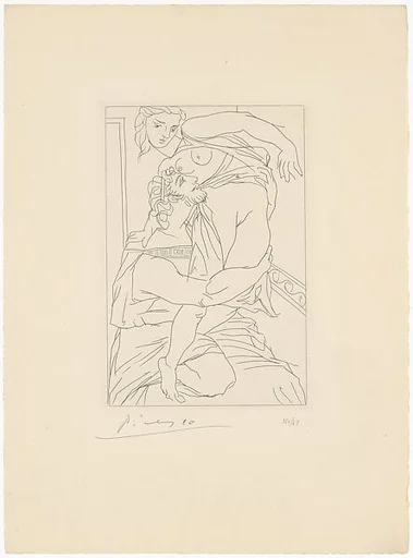 Cinésias and Myrrhine, from Lysistrata by Aristophanes