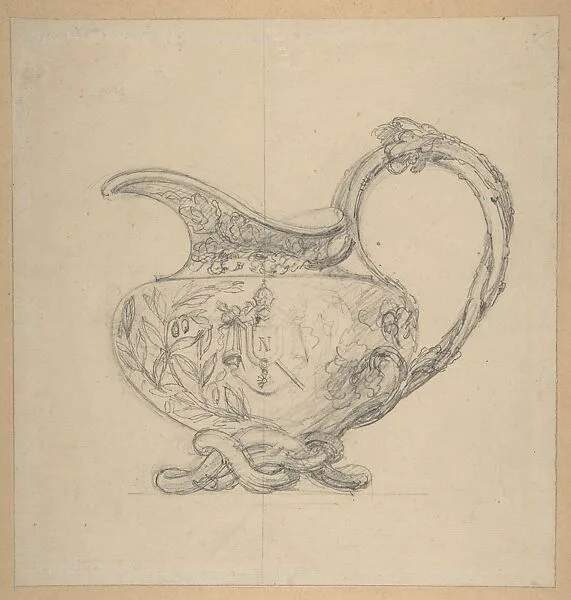 Design for an ewer from the Workshop of Froment-Meurice — Jacques-Charles-François-Marie Froment-Meurice