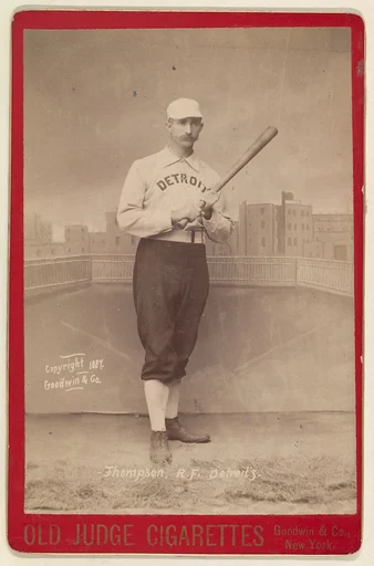 Thompson, Right Field, Detroit, from the series Old Judge Cigarettes