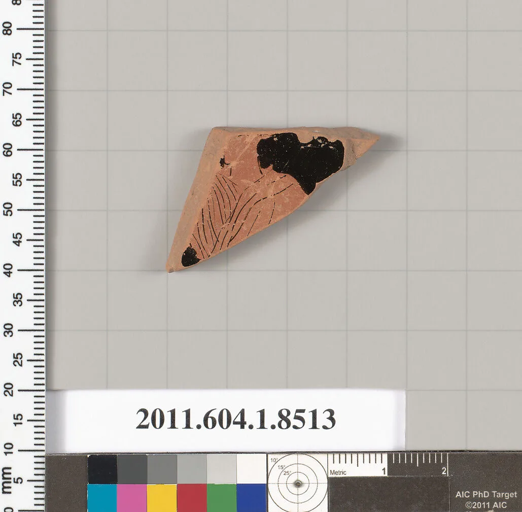 Terracotta fragment of a stemless kylix (drinking cup) — Unknown