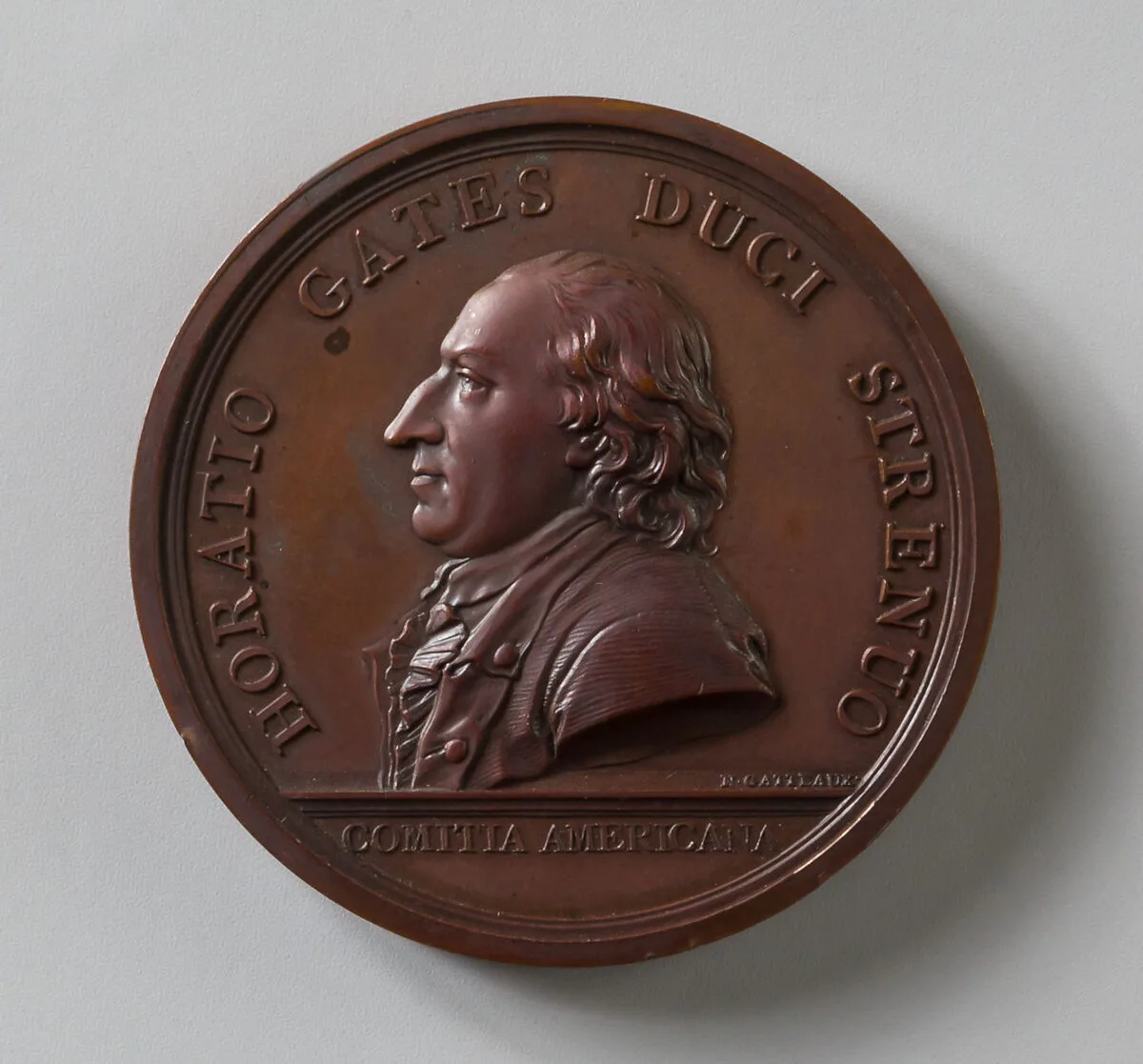 Medal of Gates at Saratoga — Nicolas Marie Gatteaux