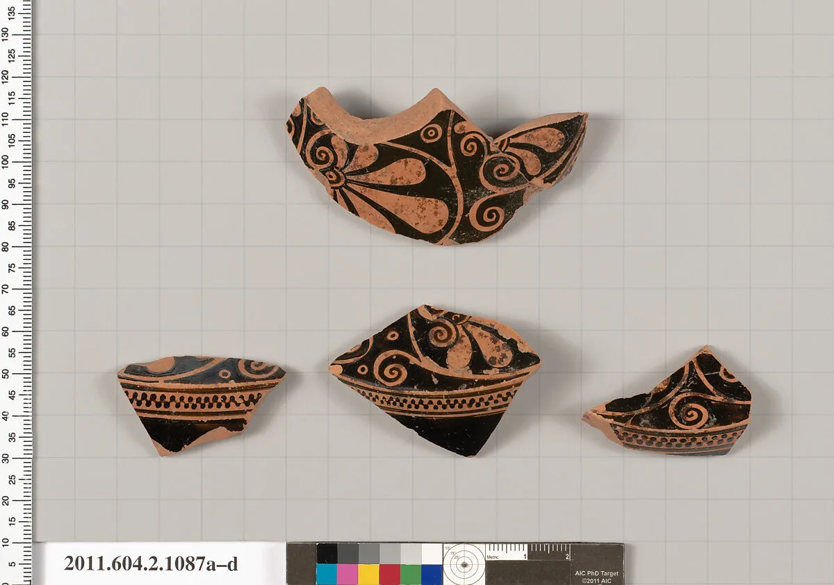 Terracotta fragments of a lekythos (oil flask) — Unknown