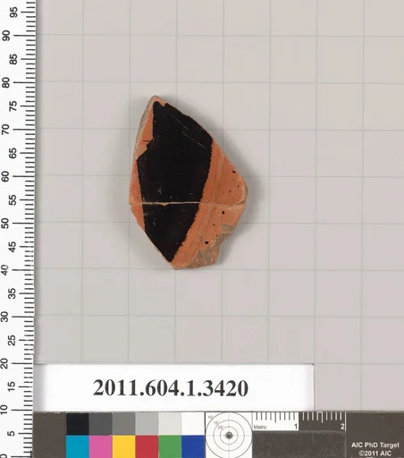 Terracotta fragment of a kylix (drinking cup)