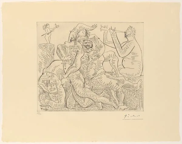 Bacchanal with Cupid — Pablo Picasso|Jacques Frélaut|Galerie Louise Leiris