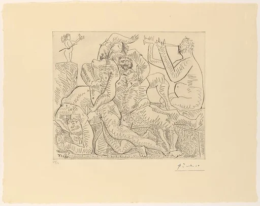 Bacchanal with Cupid