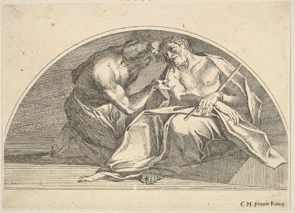 Mocking of Christ — Robert van Audenaerde|Carlo Maratti
