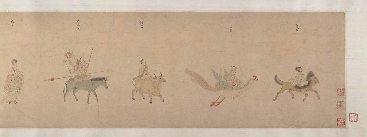 明 傳仇英 五星二十八宿神形圖 卷|Divinities of the Planets and Constellations — Qiu Ying