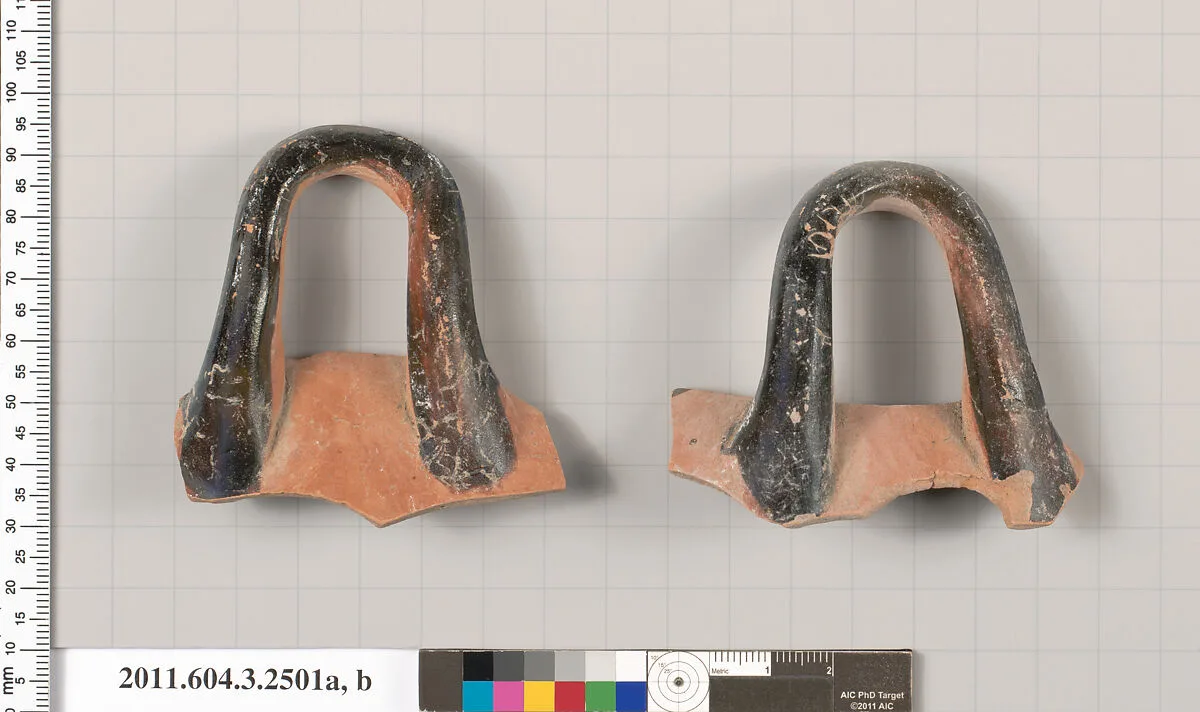 Terracotta fragments of a kylix (drinking cup) — Unknown