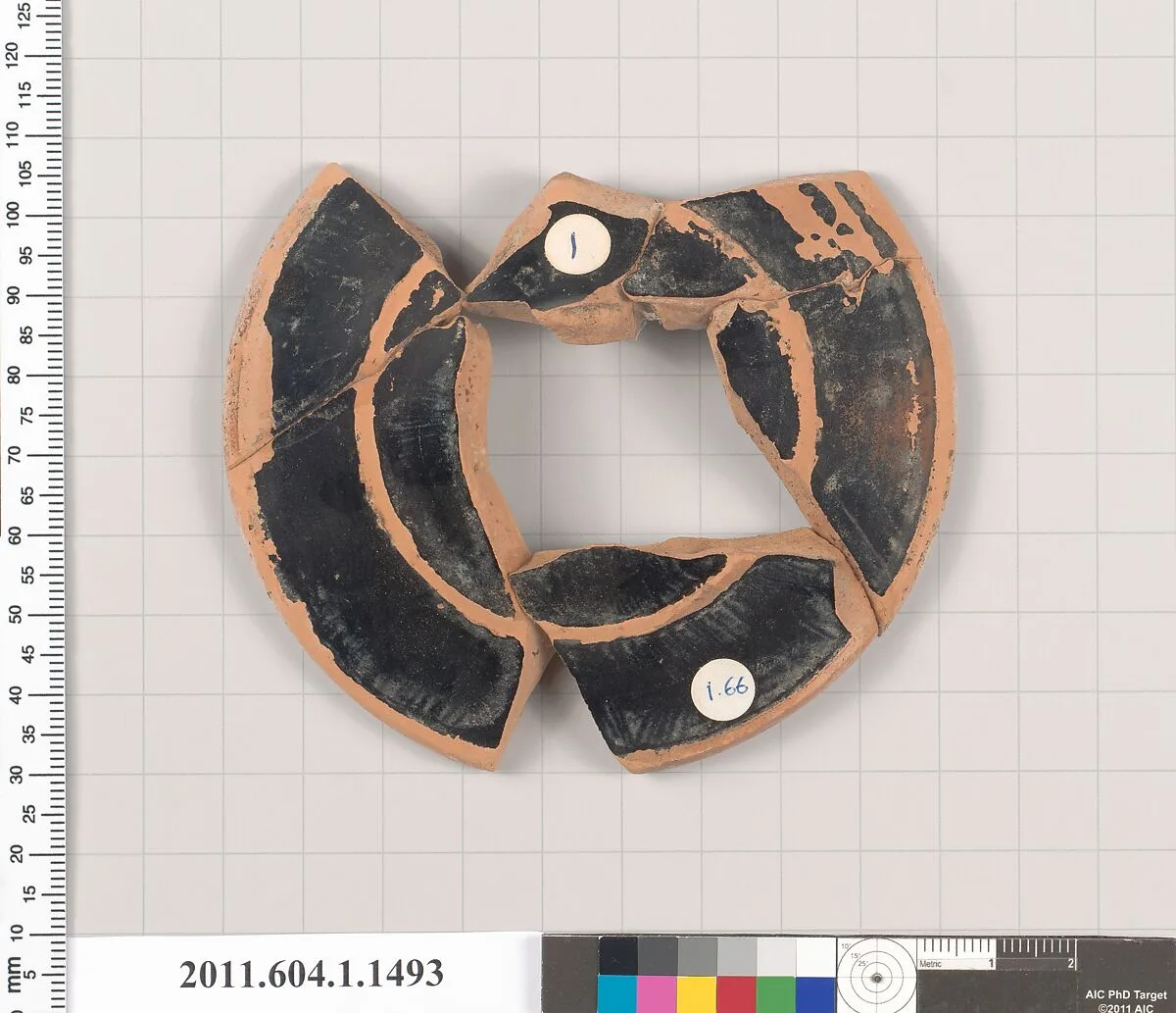 Terracotta fragment of a kylix (drinking cup) — Unknown