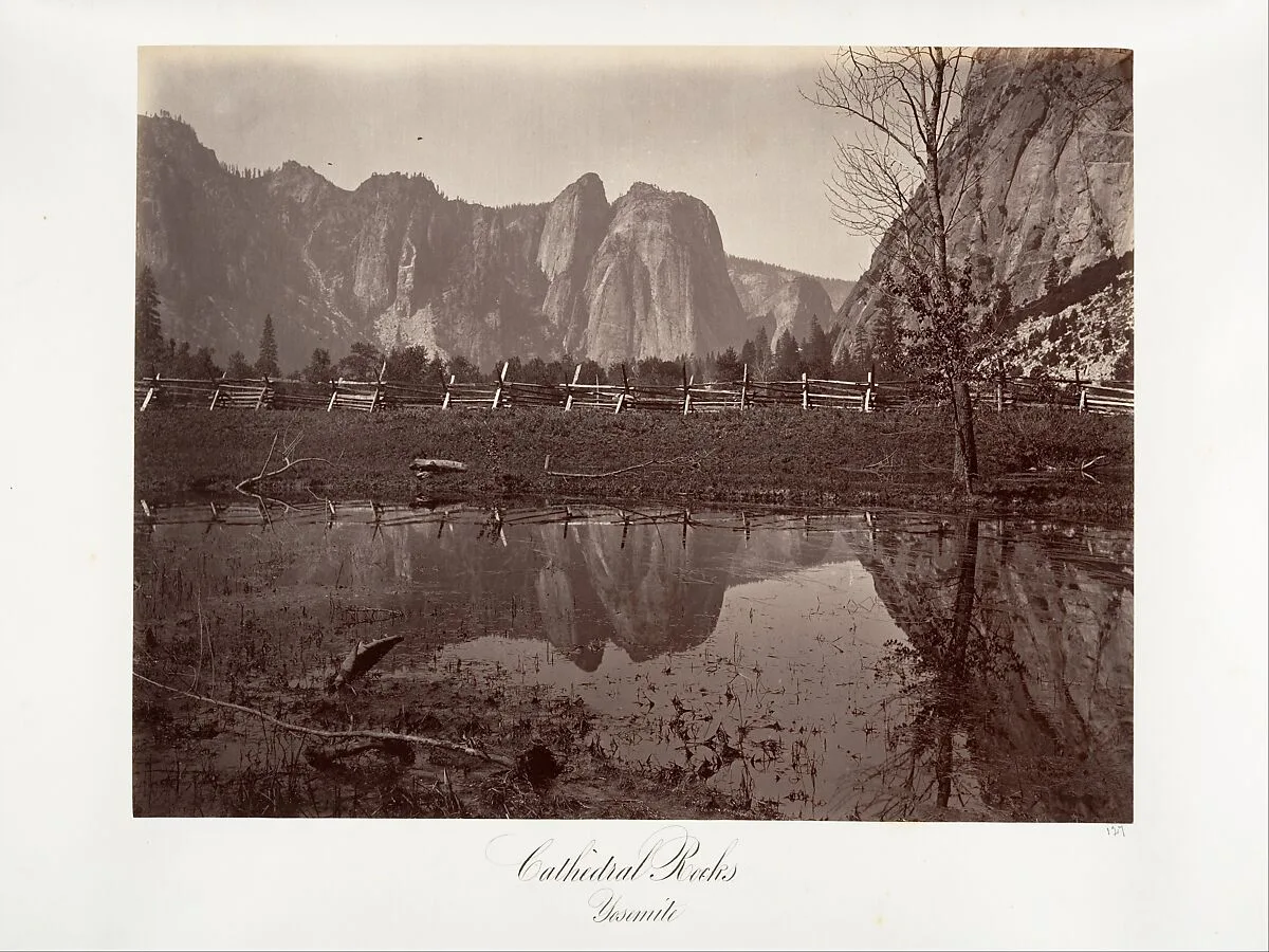 Cathedral Rocks, Yosemite — Carleton E. Watkins
