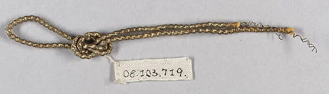 Tinsel and metal thread — Unknown