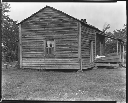 [Side View of Bud Fields's House, Hale County, Alabama]