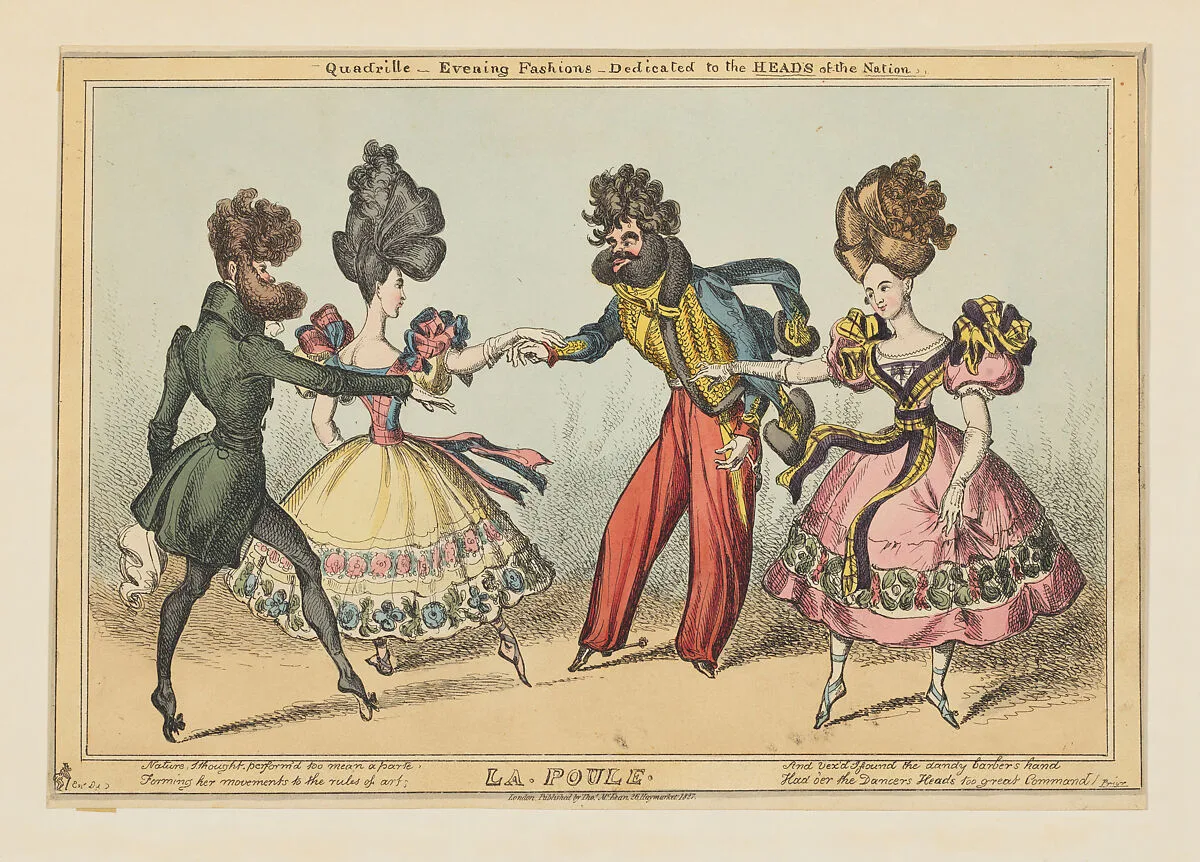 Quadrille–Evening Fashions– Dedicated to the Heads of the Nation: La Poule — Thomas McLean|William Heath ('Paul Pry')