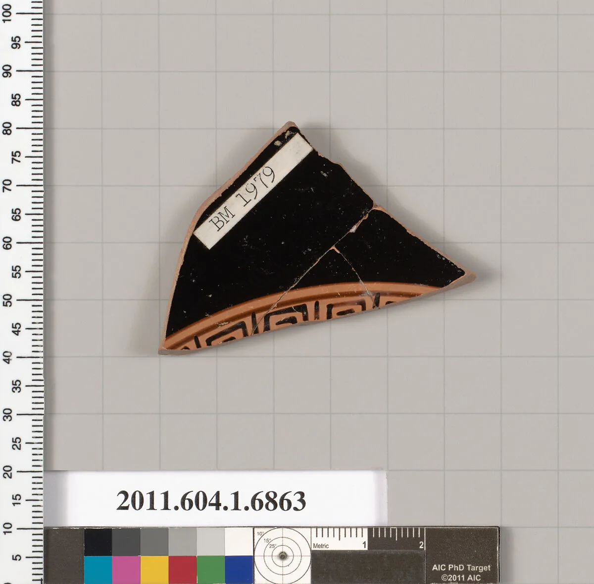 Terracotta fragment of a kylix (drinking cup) — Unknown