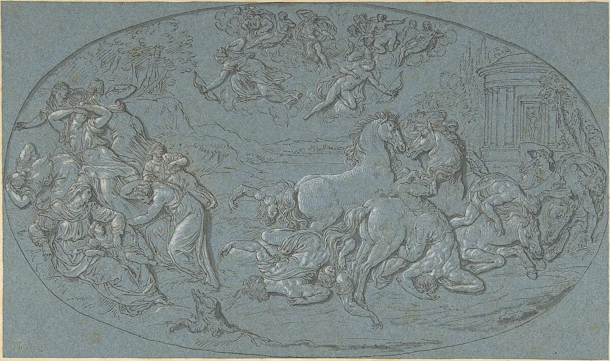 Death of Niobe and Her Children — Peter Paul Rubens|Bernard Picart|Guglielmo della Porta