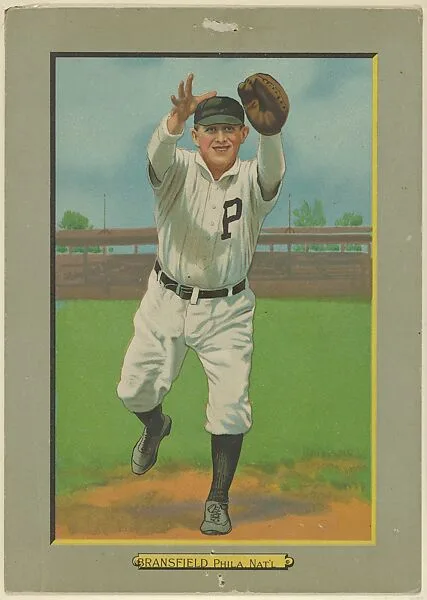 William Edward "Kitty" Bransfield, First Baseman, Philadelphia Phillies (National League), from Turkey Red Cabinets (T3) — American Tobacco Company