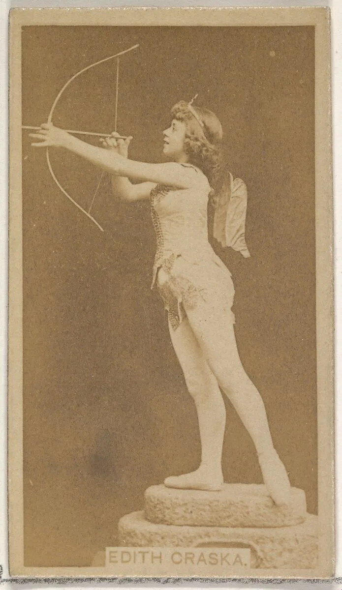 Edith Craska, from the Actors and Actresses series (N45, Type 8) for Virginia Brights Cigarettes — Allen & Ginter