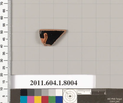 Terracotta rim fragment of a kylix (drinking cup)