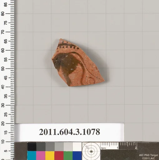 Terracotta fragment of a mastoid (drinking cup with narrow base)