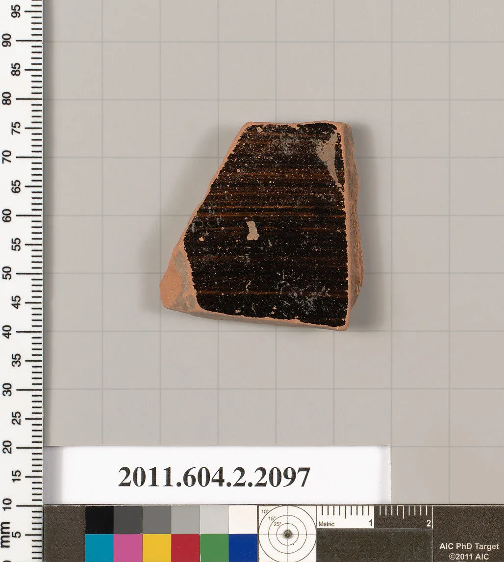 Terracotta fragment of a skyphos (deep drinking cup)? — Unknown