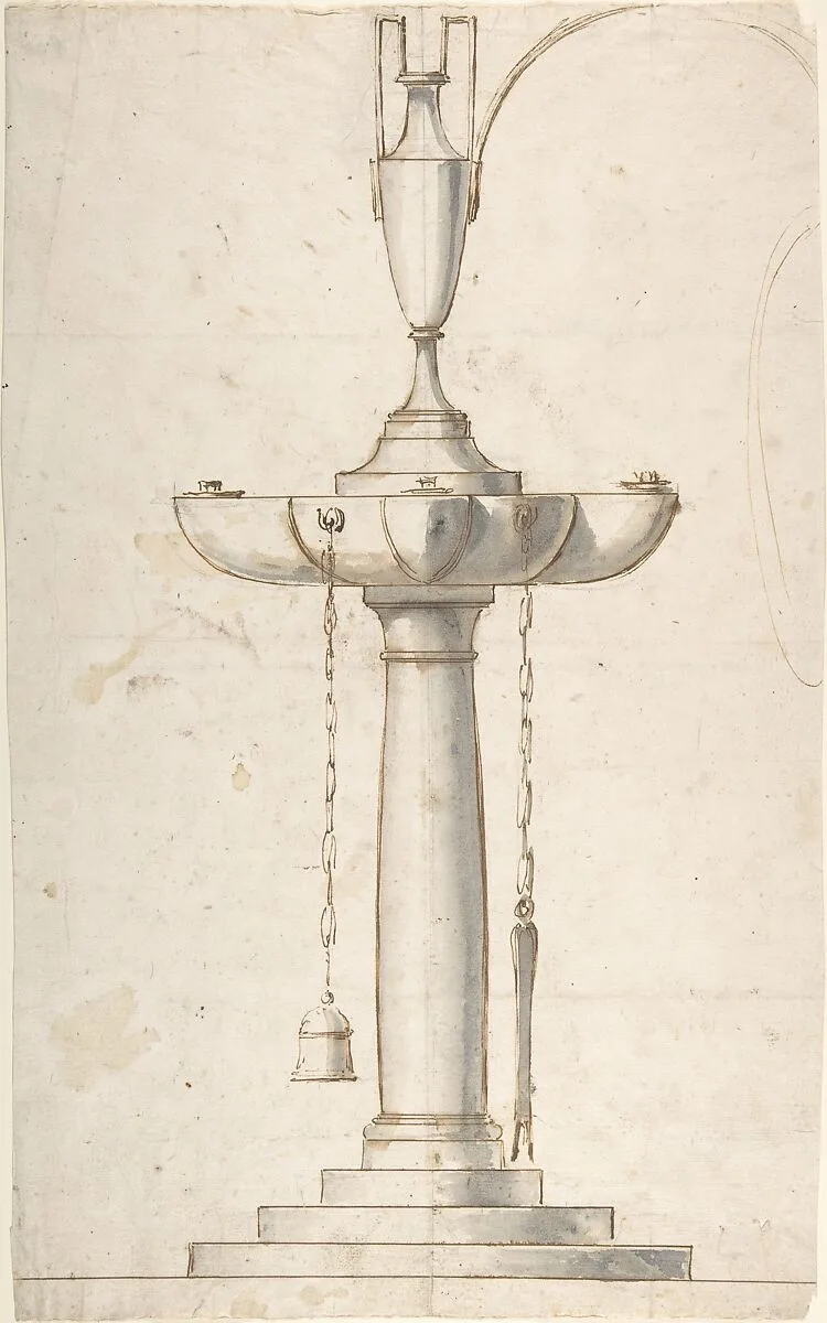 Lamp with Four Wicks — Anonymous, Italian, 19th century