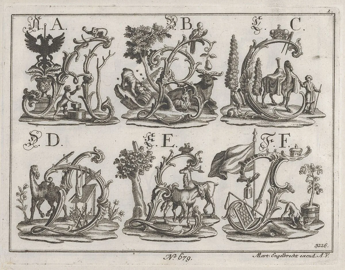 Decorated Roman alphabet — Martin Engelbrecht