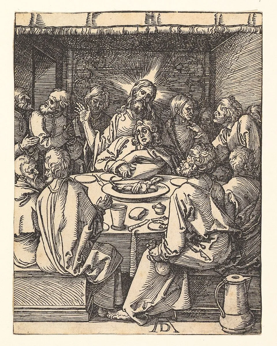 The Last Supper, from "The Small Passion" — Albrecht Dürer