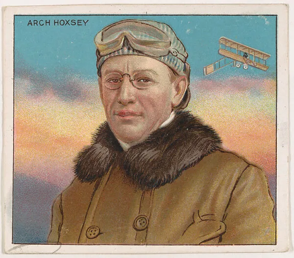 Arch Hoxsey, Aviation, from Mecca & Hassan Champion Athlete and Prize Fighter collection, 1910 — Mecca Cigarettes