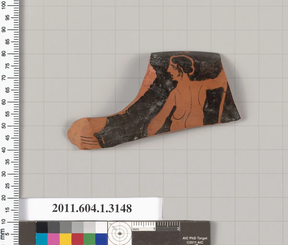 Terracotta rim fragment of a kylix (drinking cup) — Unknown